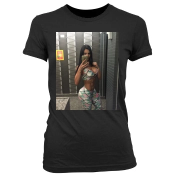 Eva Andressa Women's Junior Cut Crewneck T-Shirt