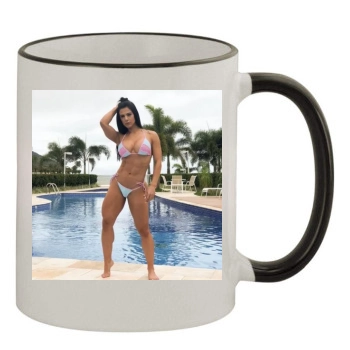 Eva Andressa 11oz Colored Rim & Handle Mug