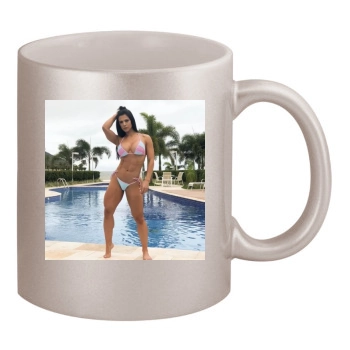 Eva Andressa 11oz Metallic Silver Mug