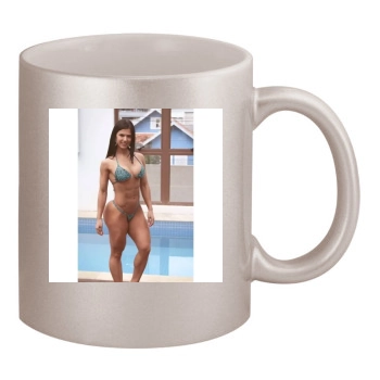 Eva Andressa 11oz Metallic Silver Mug