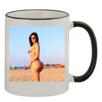 Eva Andressa 11oz Colored Rim & Handle Mug