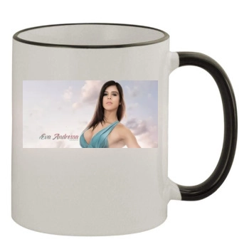 Eva Andressa 11oz Colored Rim & Handle Mug