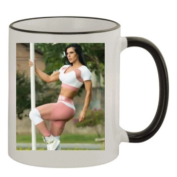 Eva Andressa 11oz Colored Rim & Handle Mug