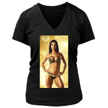 Eva Andressa Women's Deep V-Neck TShirt