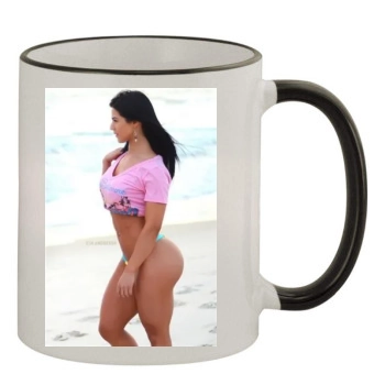 Eva Andressa 11oz Colored Rim & Handle Mug