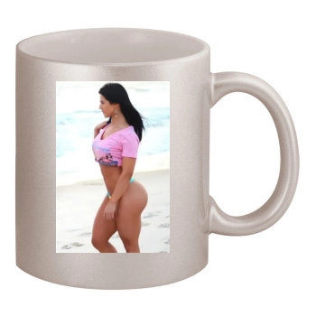 Eva Andressa 11oz Metallic Silver Mug