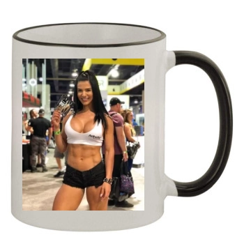 Eva Andressa 11oz Colored Rim & Handle Mug