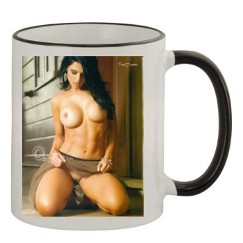 Eva Andressa 11oz Colored Rim & Handle Mug