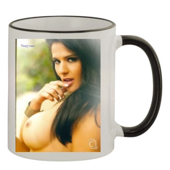 Eva Andressa 11oz Colored Rim & Handle Mug