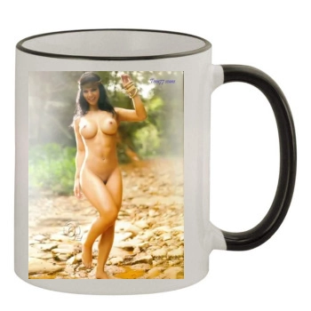 Eva Andressa 11oz Colored Rim & Handle Mug