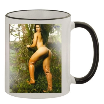 Eva Andressa 11oz Colored Rim & Handle Mug