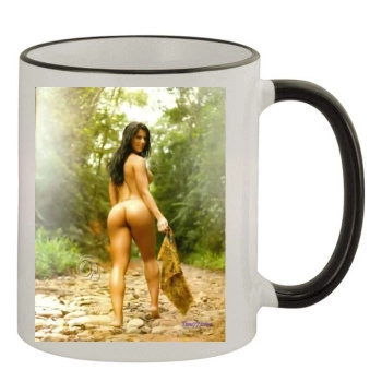 Eva Andressa 11oz Colored Rim & Handle Mug