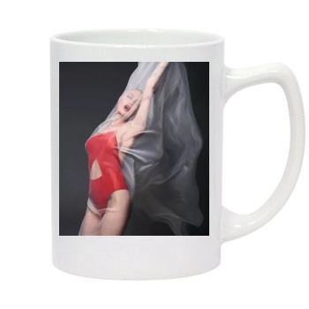 Angelina Jolie 14oz White Statesman Mug