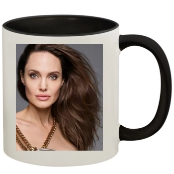 Angelina Jolie 11oz Colored Inner & Handle Mug