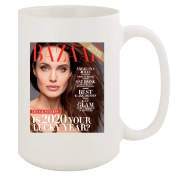 Angelina Jolie 15oz White Mug