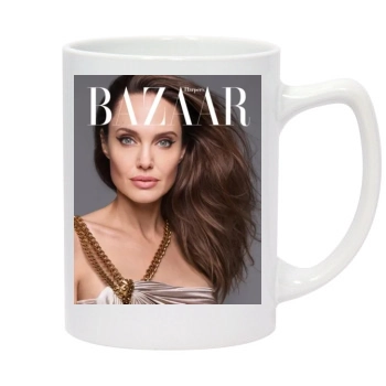 Angelina Jolie 14oz White Statesman Mug