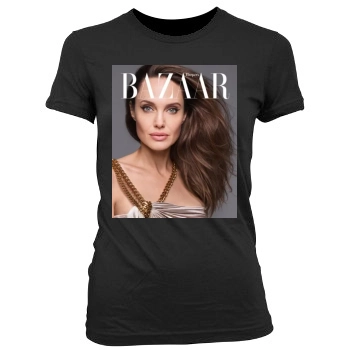 Angelina Jolie Women's Junior Cut Crewneck T-Shirt