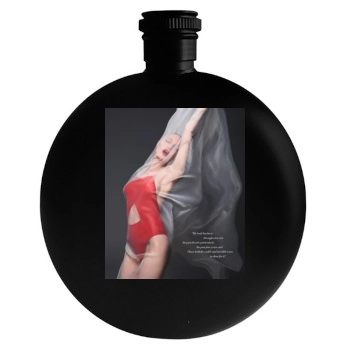 Angelina Jolie Round Flask