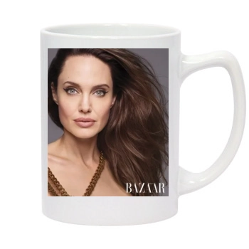 Angelina Jolie 14oz White Statesman Mug