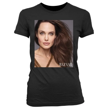 Angelina Jolie Women's Junior Cut Crewneck T-Shirt