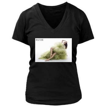 Angelina Jolie Women's Deep V-Neck TShirt