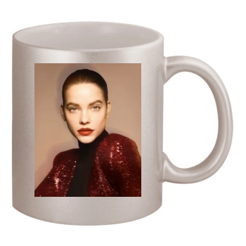 Barbara Palvin 11oz Metallic Silver Mug