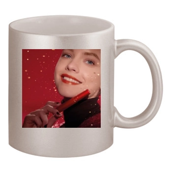 Barbara Palvin 11oz Metallic Silver Mug