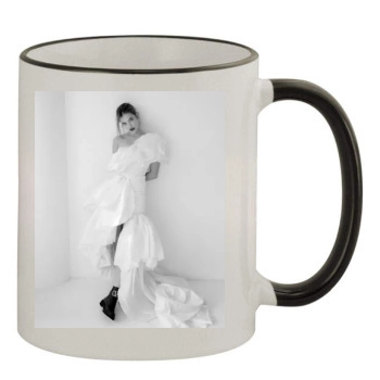 Barbara Palvin 11oz Colored Rim & Handle Mug