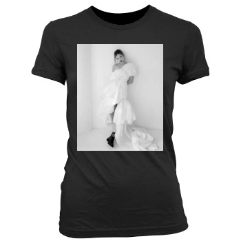 Barbara Palvin Women's Junior Cut Crewneck T-Shirt