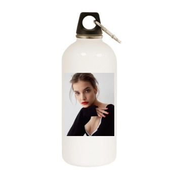 Barbara Palvin White Water Bottle With Carabiner