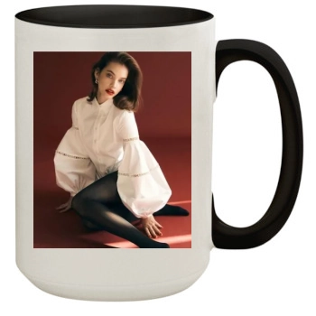 Barbara Palvin 15oz Colored Inner & Handle Mug