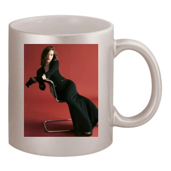 Barbara Palvin 11oz Metallic Silver Mug