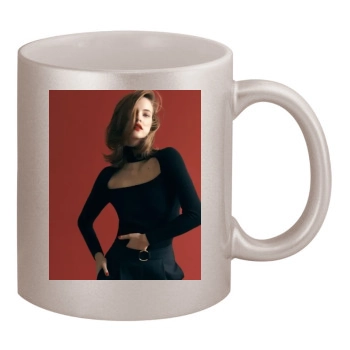 Barbara Palvin 11oz Metallic Silver Mug