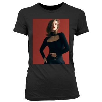 Barbara Palvin Women's Junior Cut Crewneck T-Shirt