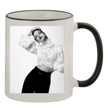 Barbara Palvin 11oz Colored Rim & Handle Mug