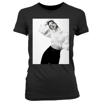 Barbara Palvin Women's Junior Cut Crewneck T-Shirt