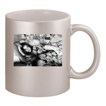 Barbara Palvin 11oz Metallic Silver Mug