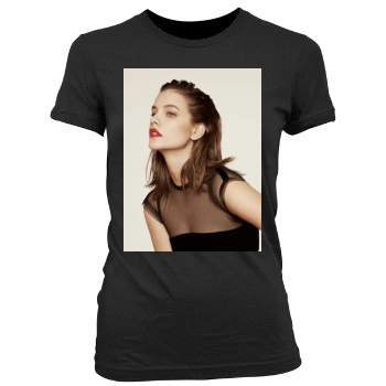 Barbara Palvin Women's Junior Cut Crewneck T-Shirt