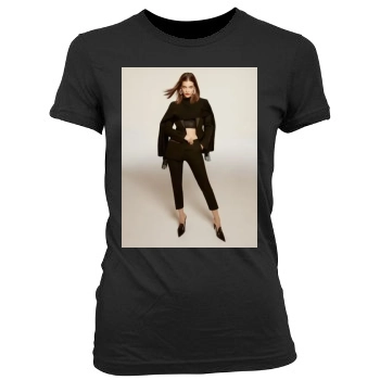 Barbara Palvin Women's Junior Cut Crewneck T-Shirt