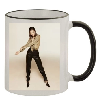 Barbara Palvin 11oz Colored Rim & Handle Mug