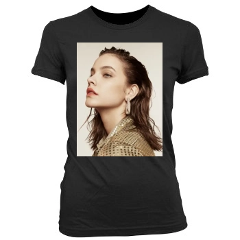 Barbara Palvin Women's Junior Cut Crewneck T-Shirt