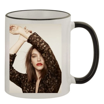 Barbara Palvin 11oz Colored Rim & Handle Mug