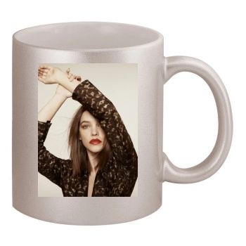 Barbara Palvin 11oz Metallic Silver Mug