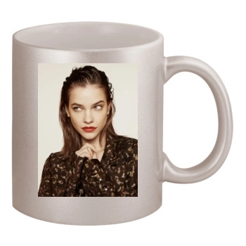 Barbara Palvin 11oz Metallic Silver Mug