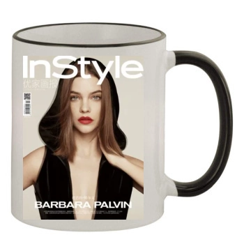 Barbara Palvin 11oz Colored Rim & Handle Mug