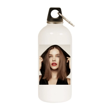 Barbara Palvin White Water Bottle With Carabiner