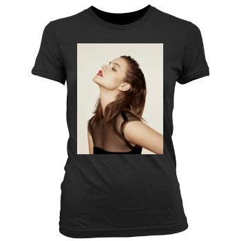 Barbara Palvin Women's Junior Cut Crewneck T-Shirt