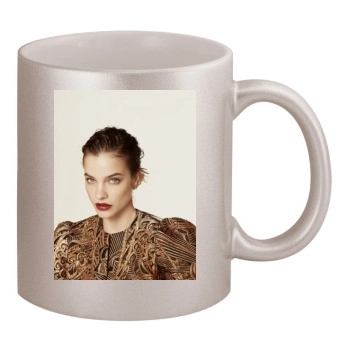 Barbara Palvin 11oz Metallic Silver Mug