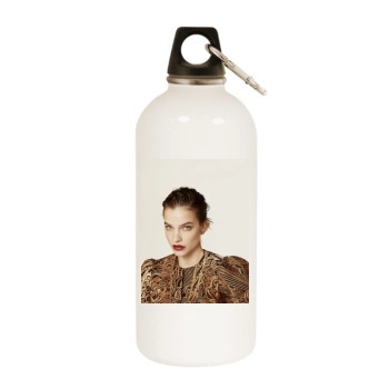 Barbara Palvin White Water Bottle With Carabiner