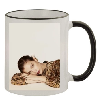 Barbara Palvin 11oz Colored Rim & Handle Mug